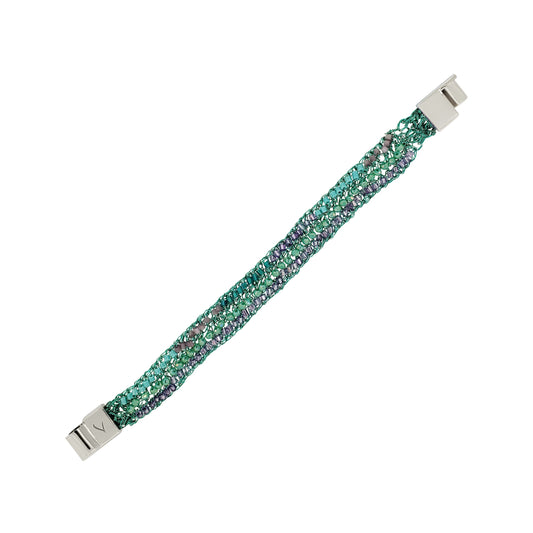 Bracelete Ziggy Aurora Lilás e Verde