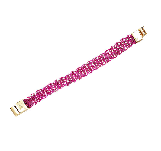 Bracelete de Crochê Rosa Neon Narrow Sale