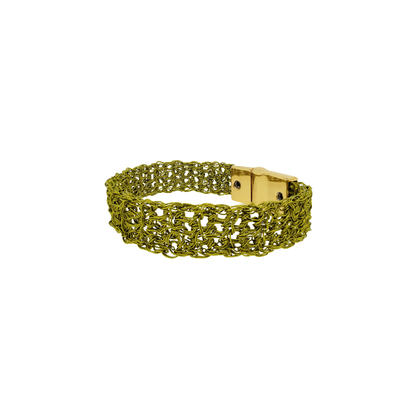 Bracelete de Crochê Narrow Verde Sale