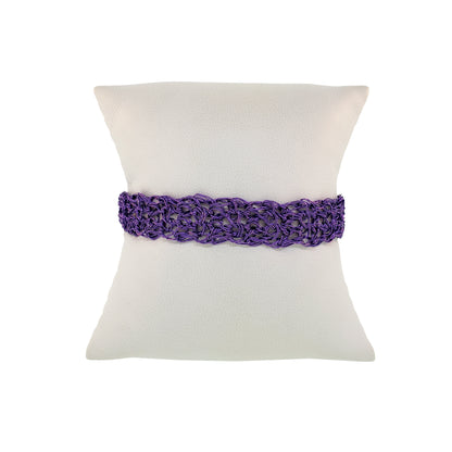 Bracelete de Crochê Narrow Roxo Sale