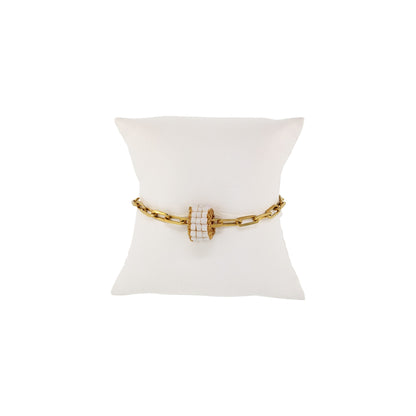 Bracelete de Crochê High Roller Wild Cards Pérola