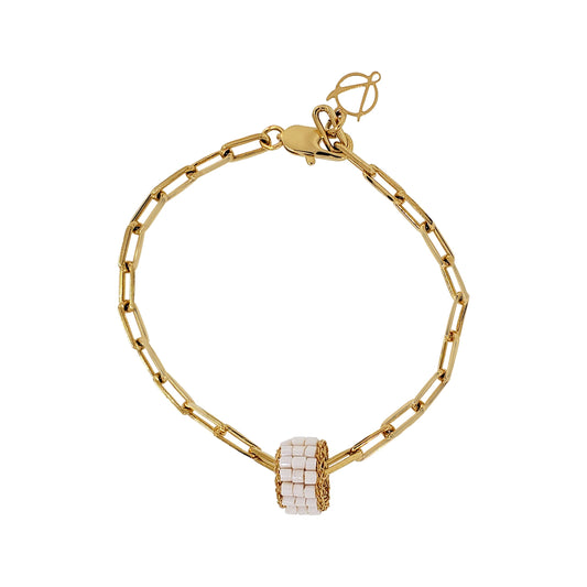 Bracelete de Crochê High Roller Wild Cards Pérola