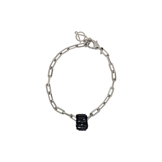Bracelete de Crochê High Roller Wild Cards Preto