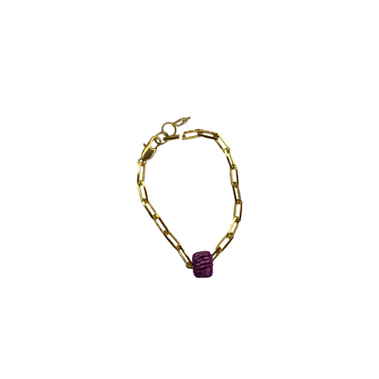 Bracelete de Crochê High Roller Roxo Sale