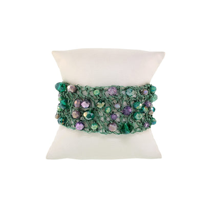 Bracelete Aurora Lilás e Verde