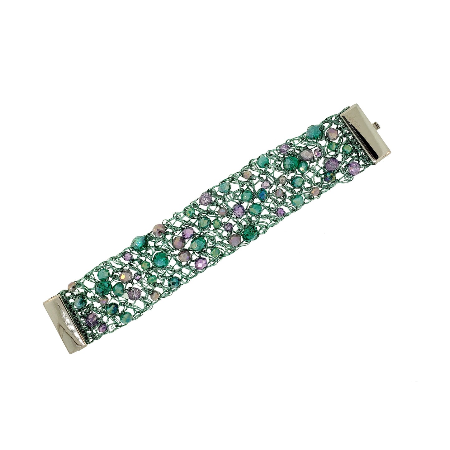 Bracelete Aurora Lilás e Verde