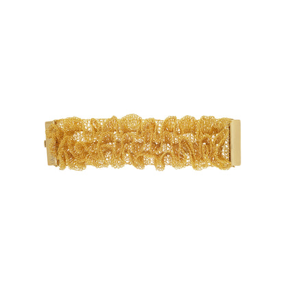 Bracelete de Crochê Rio Dourado Essence