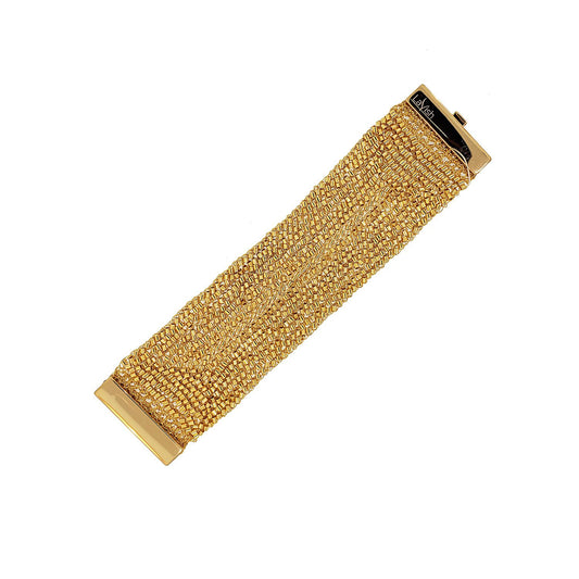 Bracelete de Crochê All Gold