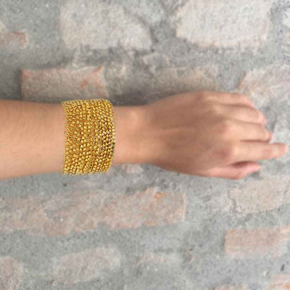 Bracelete de Crochê All Gold