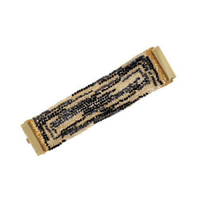 Bracelete de Crochê Mix Preto Mystic Forest