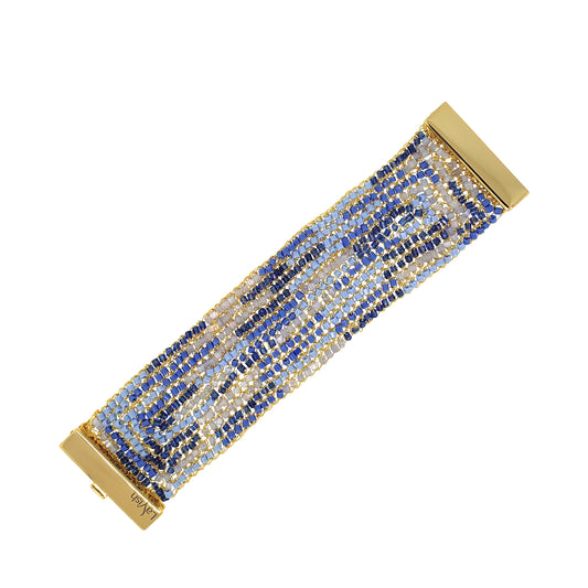 Bracelete de Crochê Signature Sky Blue