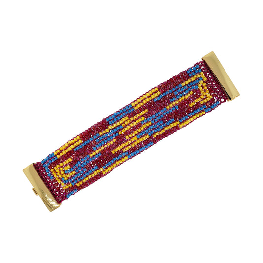 Bracelete de Crochê Signature Eletric Warmth Mix