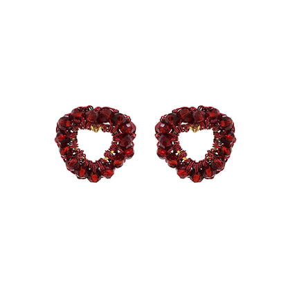 Brinco de Crochê Queen's Kiss Mini Posts Wild Cards Vermelho