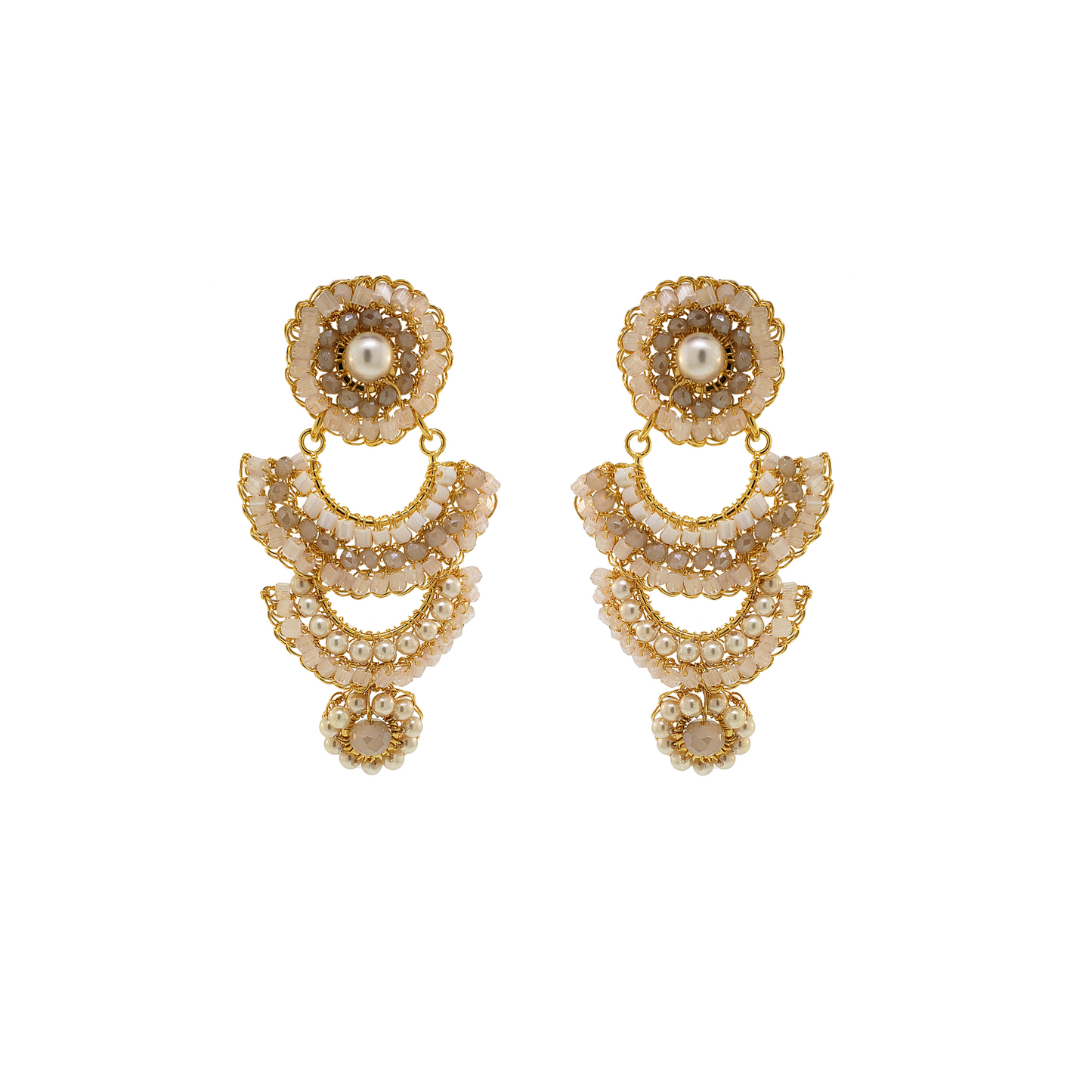 Brinco de Crochê Layers Dourado Savage