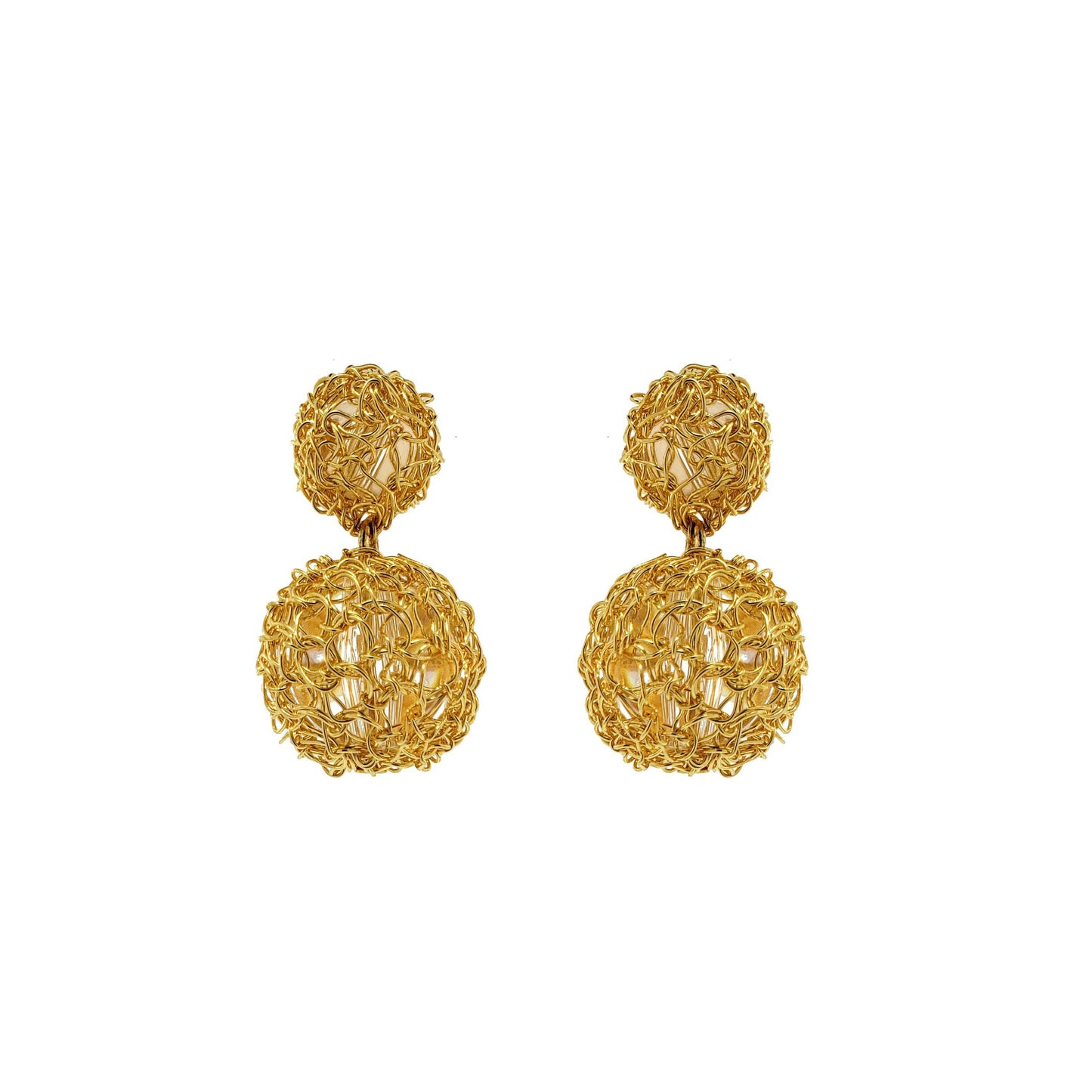 Brinco de Crochê Uni Gold
