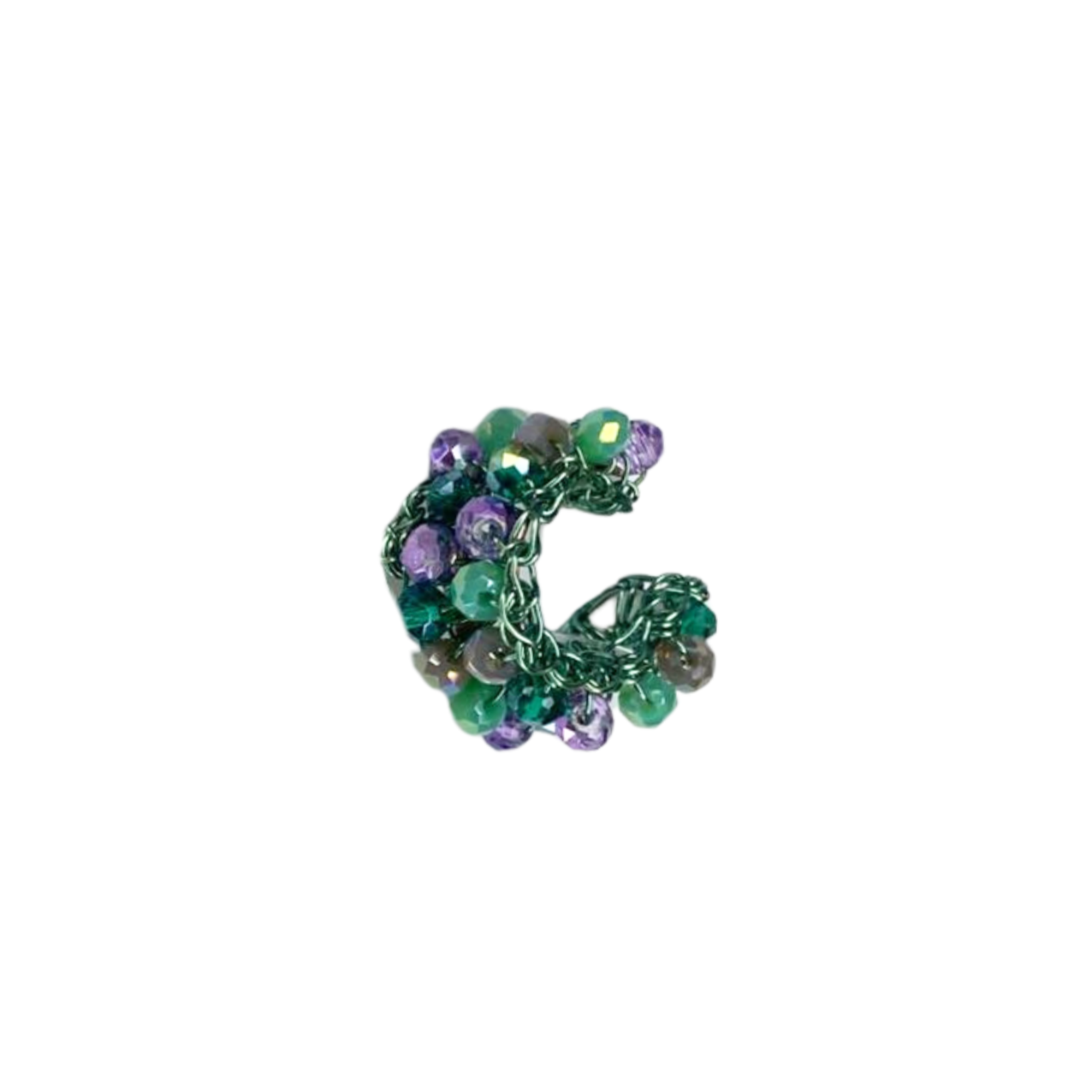Acessório de Crochê Earcuffs Verde e Lilás Sale