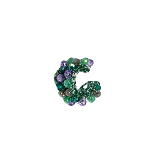 Acessório de Crochê Earcuffs Verde e Lilás Sale