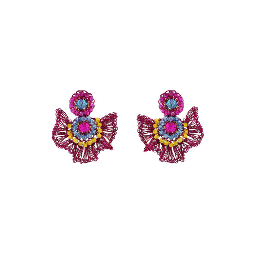 Brinco de Crochê Lia Mini Eletric Warmth Mix