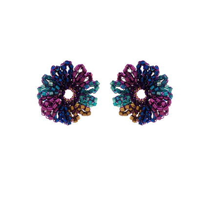 Brinco de Crochê Flor Amazon