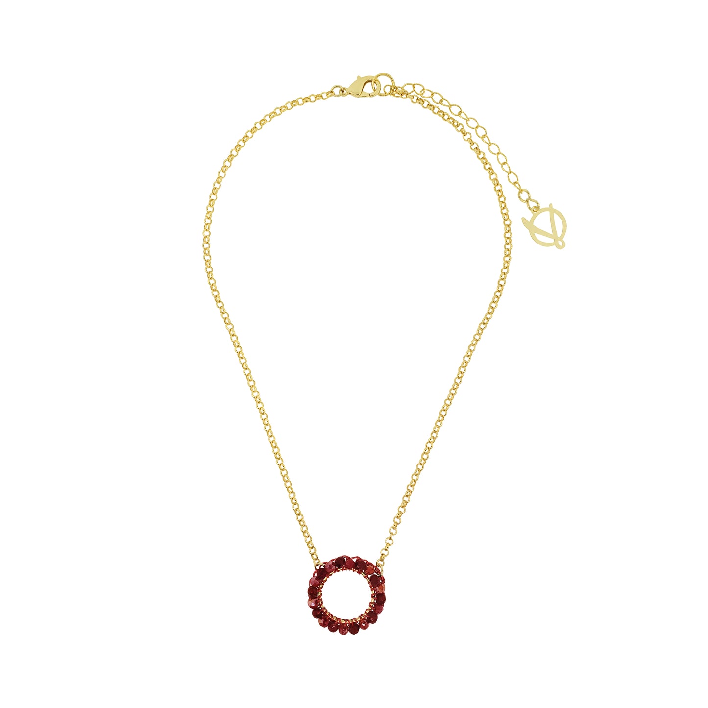 Colar de Crochê Ellie Infinite Love - Burgundy