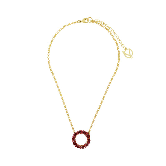 Colar de Crochê Ellie Infinite Love - Burgundy