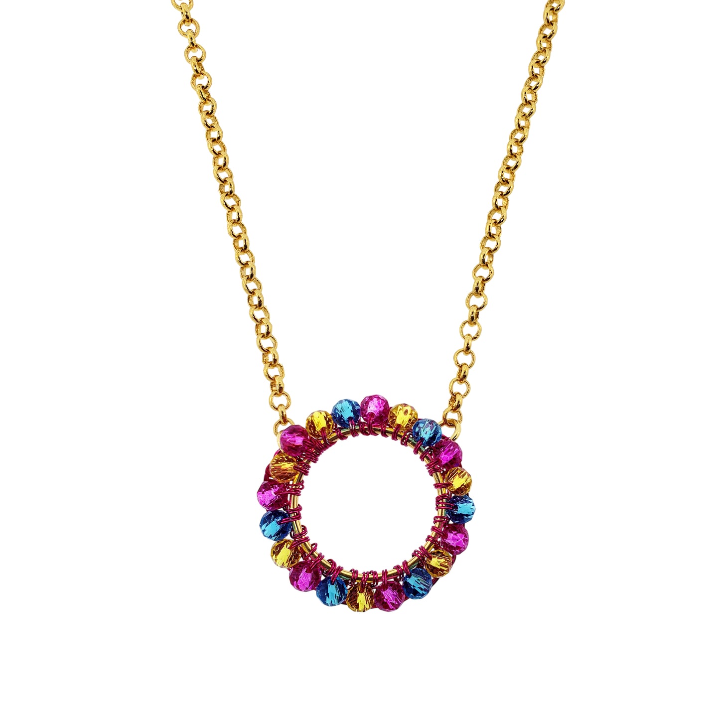 Colar de Crochê Ellie Eletric Warmth Mix