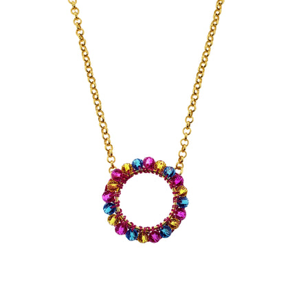 Colar de Crochê Ellie Eletric Warmth Mix