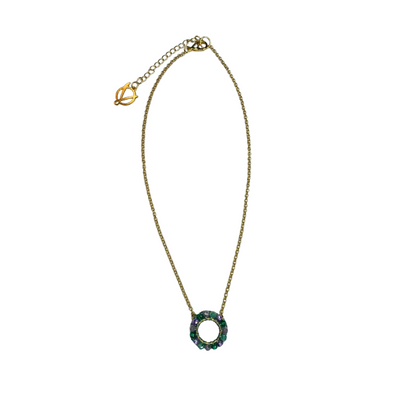 Colar de Crochê Ellie Mini Aurora Lilás e Verde Sale