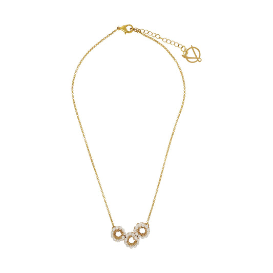 Colar de Crochê Clubs Trio Wild Cards Pérola