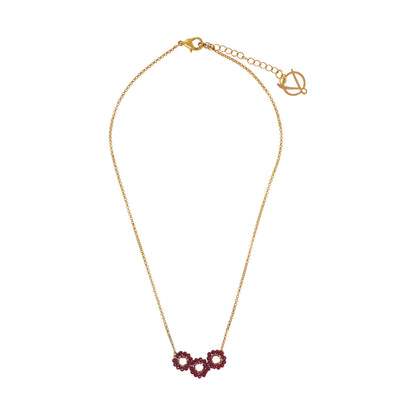 Colar de Crochê Clubs Trio Wild Cards Vermelho