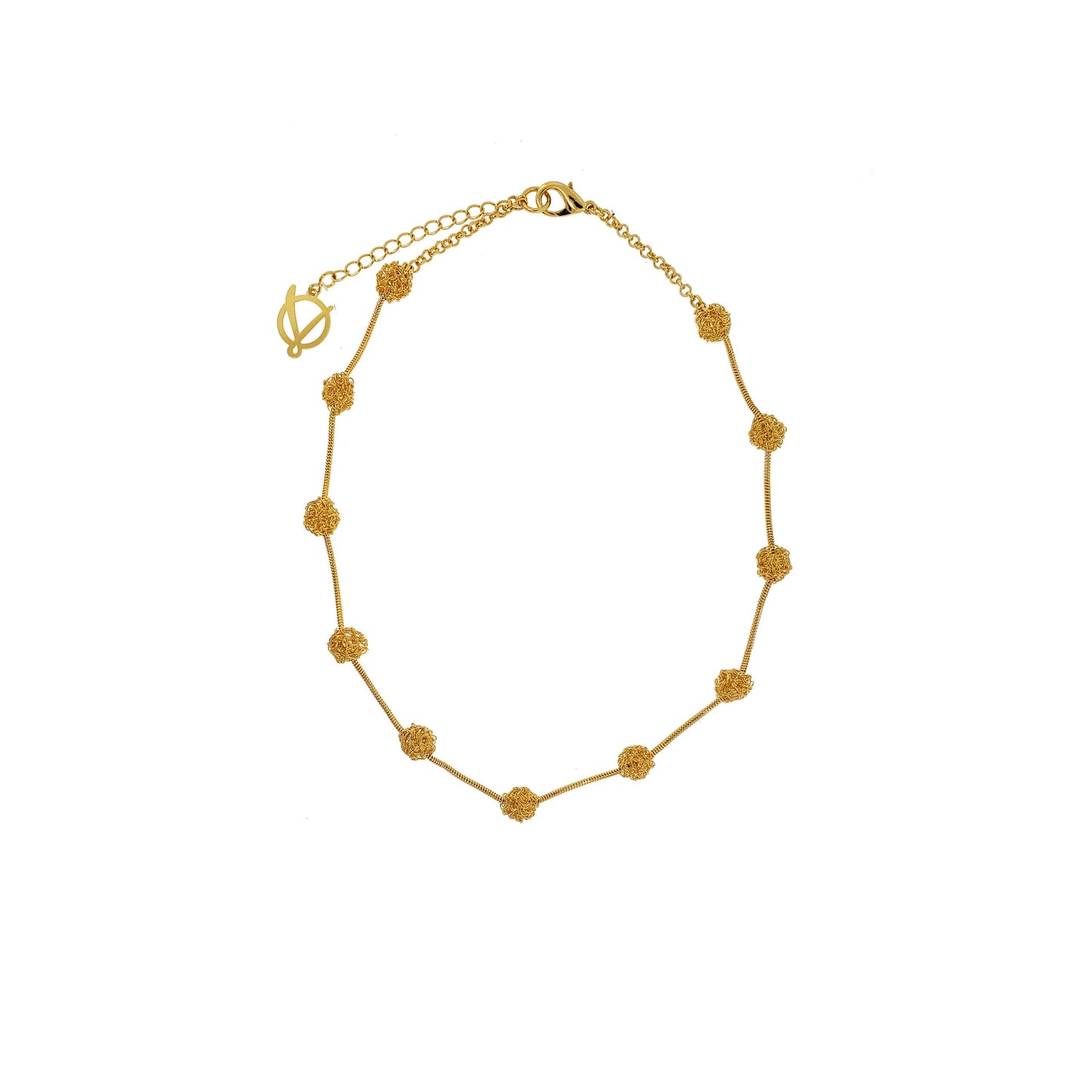 Colar de Crochê Details Dourado