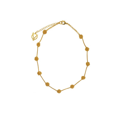 Colar de Crochê Details Dourado