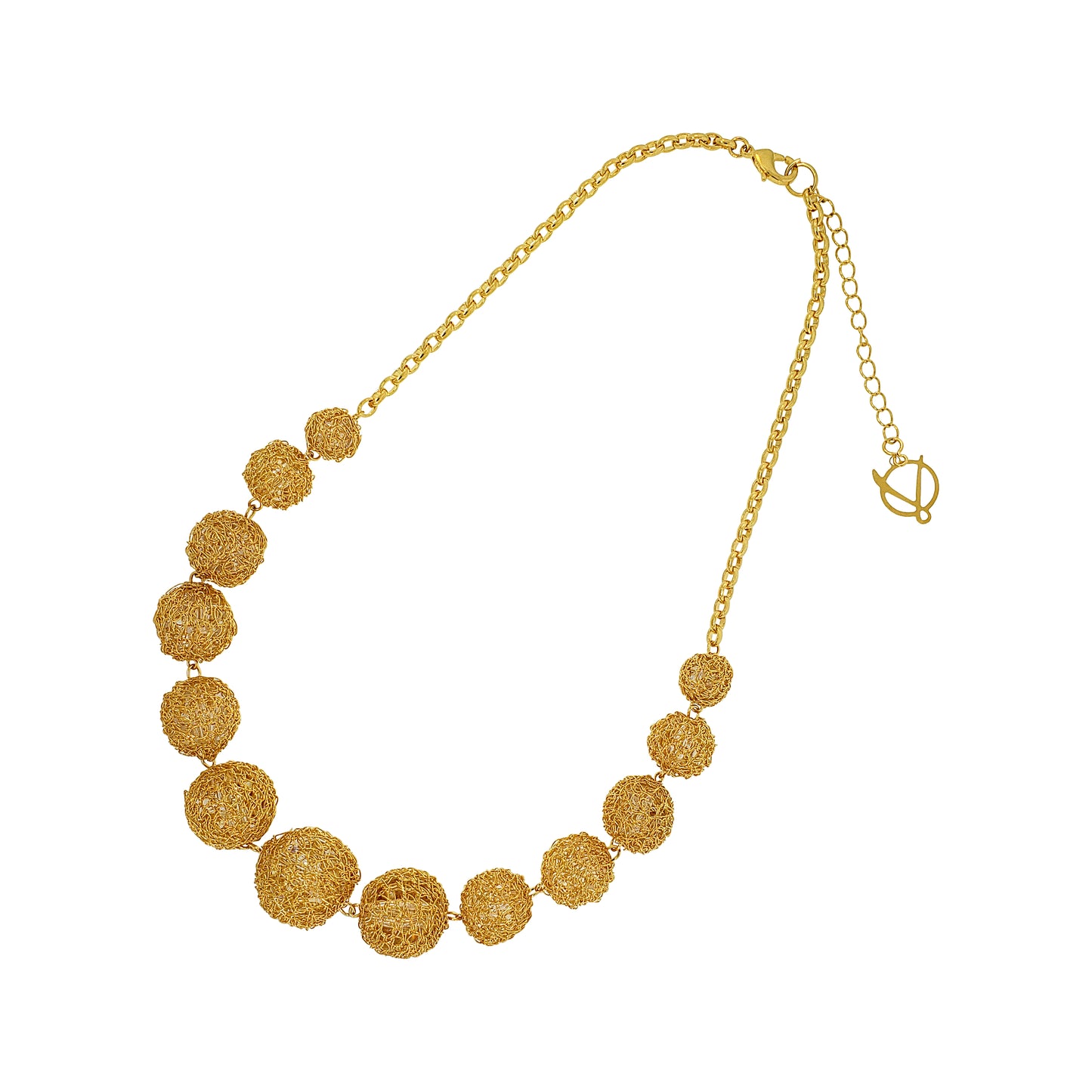 Colar de Crochê Dourado Delux