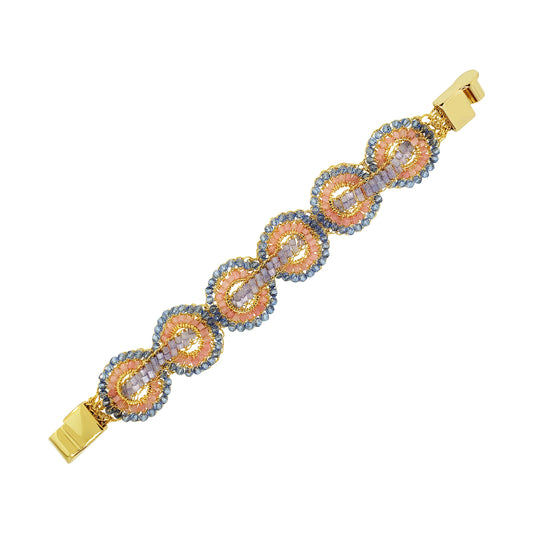Bracelete de Crochê Mini Infinite Love