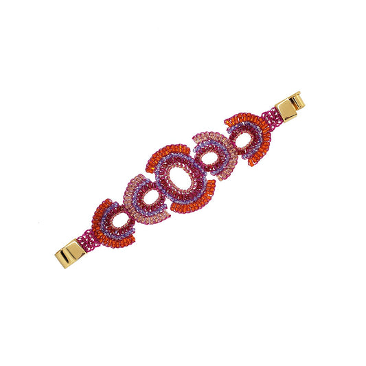 Bracelete de Crochê Unique Neon Vibe