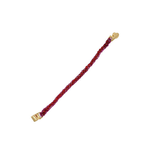Bracelete de Crochê Narrow Neon Vibe Pink