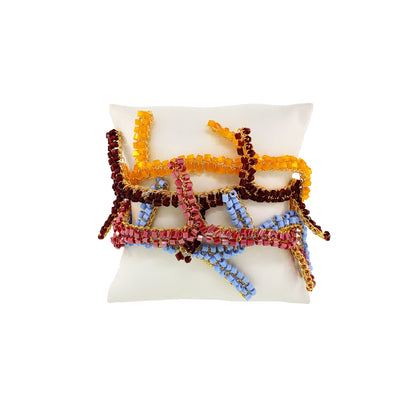 Bracelete de Crochê Coral Sunrise Mix