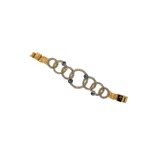 Bracelete Prisma Argolas Vazadas Lavanda