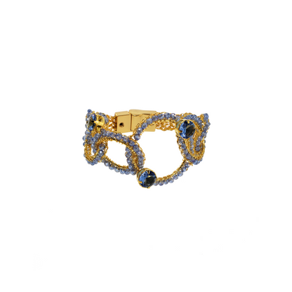 Bracelete Prisma Argolas Vazadas Lavanda