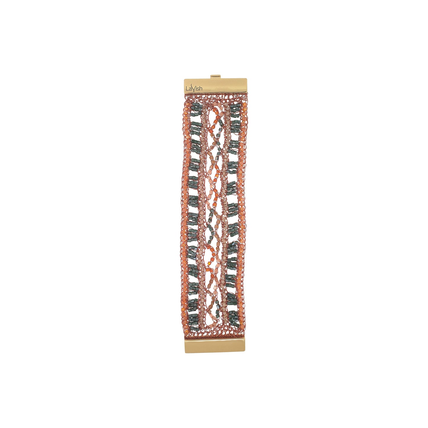 Bracelete de Crochê Guaiuvira Laranja Mystic Forest