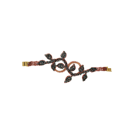 Bracelete de Crochê Zollernia Laranja Mystic Forest