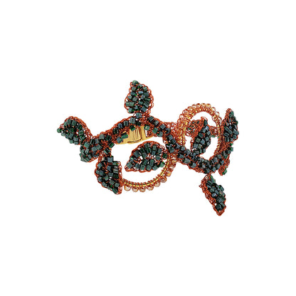 Bracelete de Crochê Zollernia Laranja Mystic Forest
