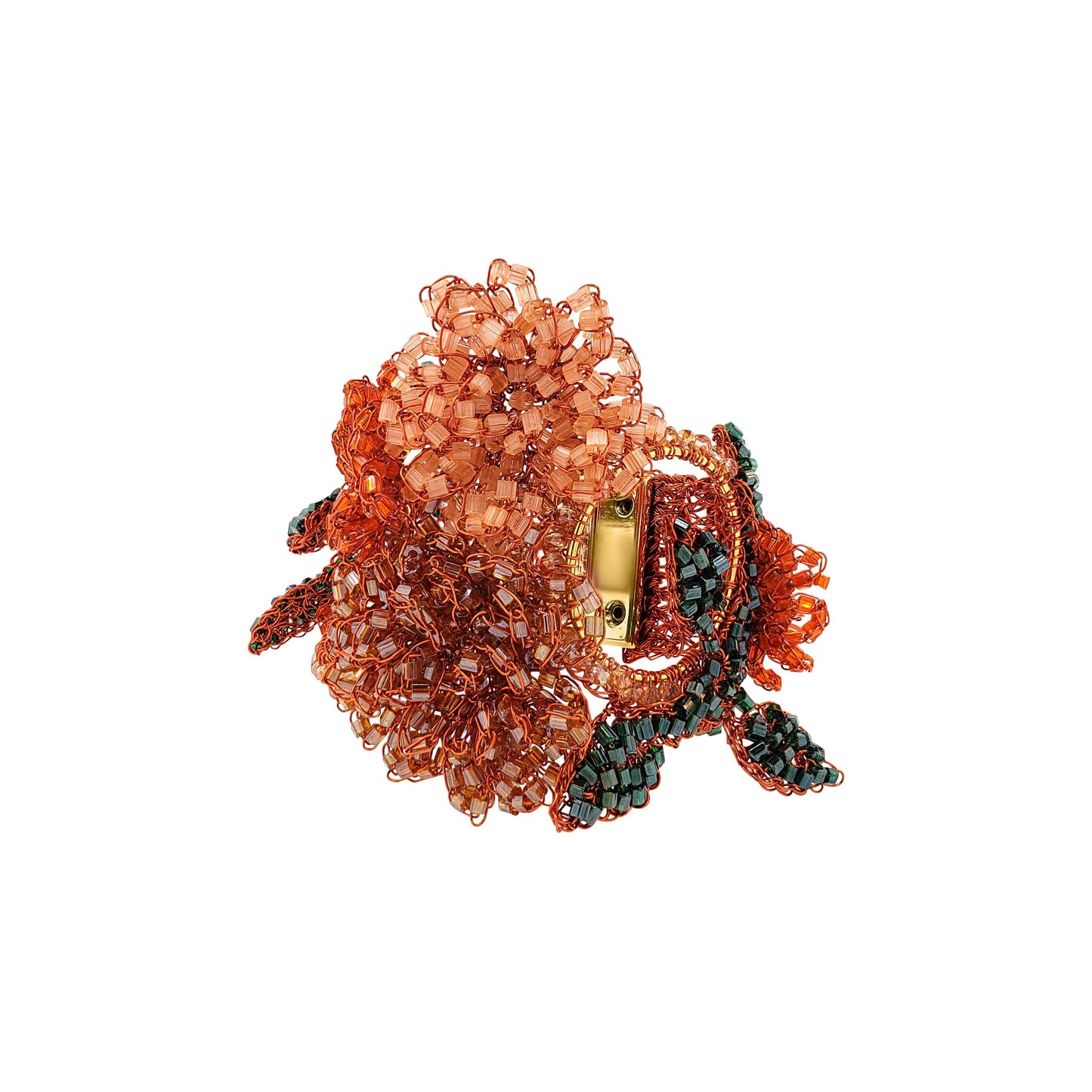 Bracelete de Crochê Jequitibá Laranja Mystic Forest