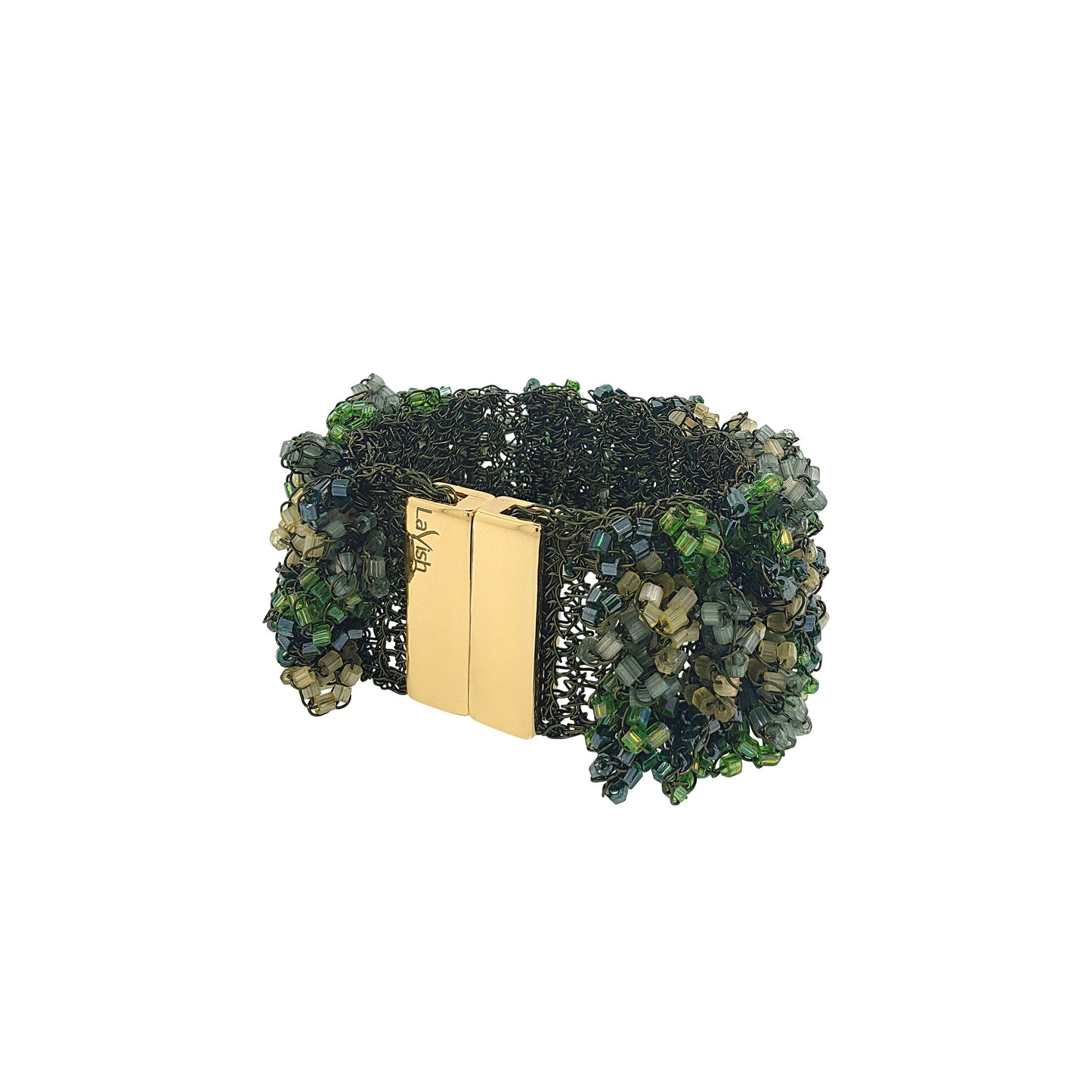 Bracelete de Crochê Fru-Fru Verde Mystic Forest