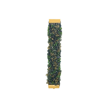 Bracelete de Crochê Fru-Fru Verde Mystic Forest