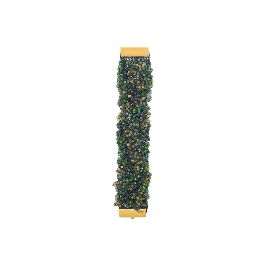 Bracelete de Crochê Fru-Fru Verde Mystic Forest