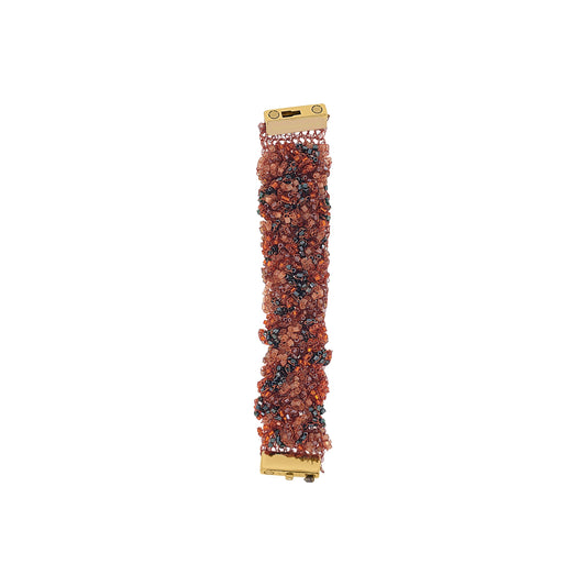 Bracelete de Crochê Fru-Fru Laranja Mystic Forest