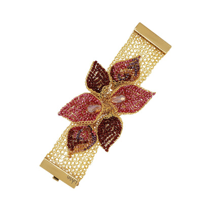 Pulseira de Crochê Calla Maxi Vermelho