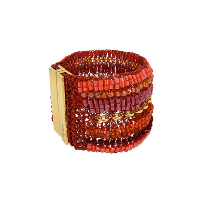 Bracelete de Crochê Tides Coral Ocean Dreams