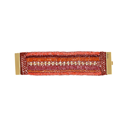 Bracelete de Crochê Tides Coral Ocean Dreams